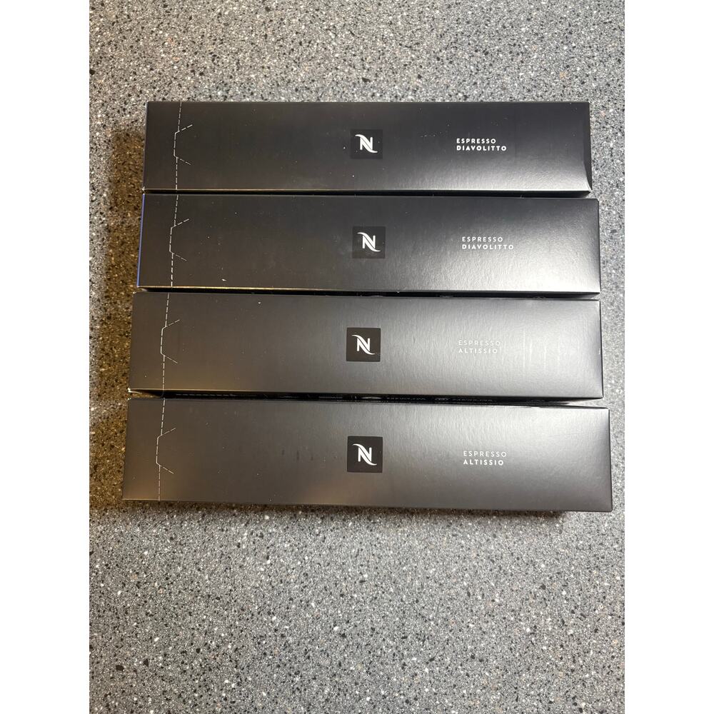 Nespresso Capsules 40 Ct 2 Diavolitto and 2 Altissio Brand New